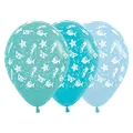 Sempertex Sea Creatures Fashion Latex Balloons 25 Pieces, 30 cm Size, Aquamarine