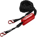 Cressi Unisex's Trailer Leash 8' Specially Designed for Towing and Mooring SUPs, Black/Fluo, 20 cm