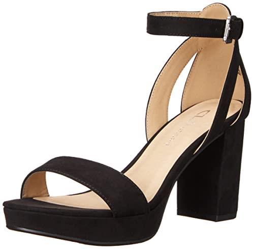 CL by Chinese Laundry Women's Go on Platform Dress Sandal, Black Super Suede, 7 Wide