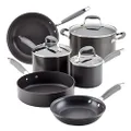 Anolon Advanced Hard Anodized Nonstick Cookware/Pots and Pans Set, 9 Piece - Gray