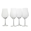 Mikasa Grace Set of 4 Bordeaux Red Wine Glasses, 22-Ounce, Clear