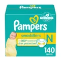 Pampers Diapers Newborn/ Size 0 (< 10 Lb), 140Count - Swaddlers Disposable Baby Diapers, Enormous Pack