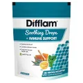 Difflam Soothing Drops + Immune Support 20 Pieces Pack, Eucalyptus Menthol
