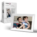 Nixplay 10.1 inch Touch Screen Smart Digital Picture Frame with WiFi (W10K) - White - Unlimited Cloud Photo Storage - Share Photos and Videos Instantly via Email or App - Preload Content