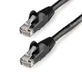 StarTech CAT6 10 Gigabit Snagless RJ45 10GbE UTP Ethernet Cable with Strain Relief, Black, 3 Meter Length