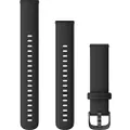 Garmin Quick Release Bands (18 mm), Black with Slate Hardware