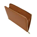 MON Purse Padded Leather Laptop Case, Tan Gold, 14 Inch
