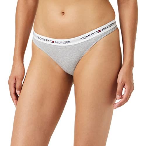 Tommy Hilfiger Women's Thong Panties, Grey Heather, X-Small