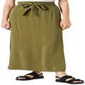 Amazon Brand - find. Women's Summer Maxi Skirt, Multicolour (Khaki), 10, Label:S