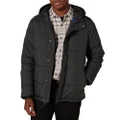 Amazon Essentials Men's Heavyweight Hooded Puffer Coat, Black, Small