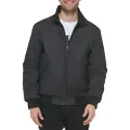Calvin Klein Men's Winter Coats-Sherpa-Lined Hooded Soft Shell Jacket, Jet Black, X-Large