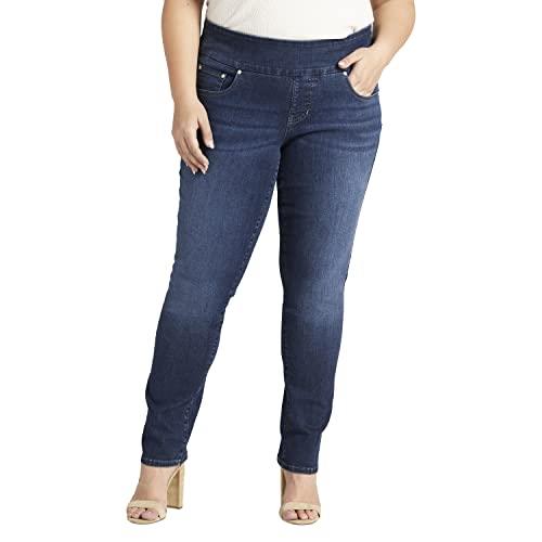 Jag Jeans Women's Plus Size Nora Mid Rise Skinny Pull-on Jeans, Med Wash Au315, 18 Plus