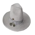 Sundaise Ellen Wide Brim Panama Hat, Grey