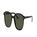 Ray-Ban RB2193 Leonard Square Sunglasses, Black/G-15 Green, 53 mm