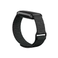 Fitbit Charge 5 Hook and Loop Band,Charcoal, Large