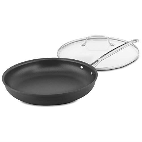 Cuisinart 622-30G Chef's Classic Nonstick Hard-Anodized 12-Inch Skillet with Glass Cover,Black
