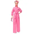 Barbie The Movie Doll, Margot Robbie as Barbie, Collectible Doll Wearing Pink Power Jumpsuit, Sunglasses and Hair Scarf