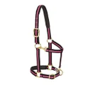 Weaver Leather Padded Adjustable Chin and Throat Snap Halter, Pink, Large Horse Size