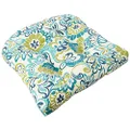 Pillow Perfect Outdoor/Indoor Zoe Mallard Wicker Seat Cushion (Set of 2)