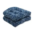 Pillow Perfect Outdoor | Indoor Colsen Sonoma Seat Cushion (Set of 2), 72.5 X 21 X 3, Blue