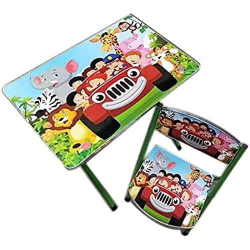 Kids Chair & Table Set 40X60CM Animals in CAR