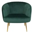 Oggetti Home Accent Retro Velvet Emerald Lounge Chair, Green