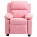 Oggetti Home Kids Recliner PU Sofa Chair, Pink