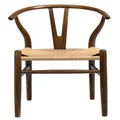 Oggetti Home Wishbone Chair, 120 Kg Capacity, Walnut