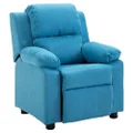 Oggetti Home Kids Waterproof Fabric Recliner Sofa, Blue