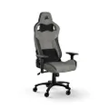CORSAIR T3 Rush Fabric Gaming Chair (2023) – Racing-Inspired Design – Soft Fabric Exterior – Padded Neck Cushion – Memory Foam Lumbar Support – Adjustable Seat Height – Grey & Charcoal