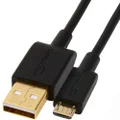 Amazon Basics USB-A to Micro USB Fast Charging Cable, 480Mbps Transfer Speed with Gold-Plated Plugs, USB 2.0, 0.9 meters, Black