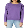 Hanes Women's V-Notch Pullover Fleece Sweatshirt, Violet Splendor Heather, Small