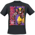 Marvel Men's Wolverine Classic Character T-Shirt, Black, 3X-Large