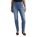 Jag Jeans Women's Valentina High Rise Straight Leg Pull on Jean, Phoenix Blue, 4