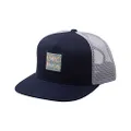 RVCA Men's Adjustable Snapback Trucker Hat, Rvca Trucker/Printed Navy, One Size