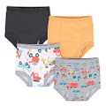 Gerber Baby Boys' Infant Toddler 4 Pack Potty Training Pants Underwear, Vehicles Yellow and Black, 3 Years