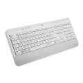 Logitech Signature K650 Wireless Keyboard with Wrist Rest, QWERTY Pan Nordic - White