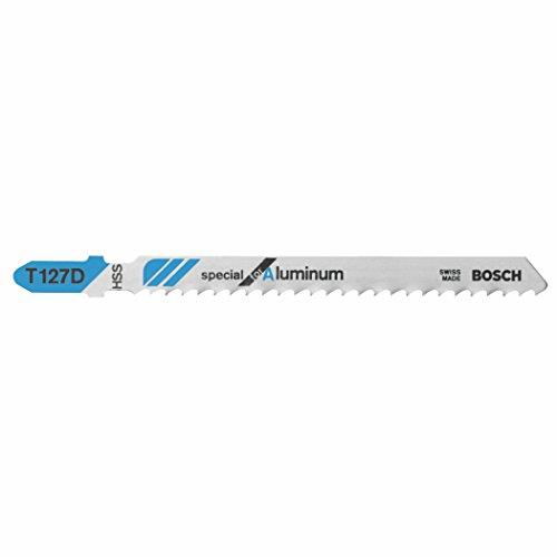 Bosch T127D100 100 pieces 4 In. 8 TPI Special for Aluminum T-Shank Jig Saw Blades