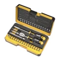 Felo 4007157615572 0715761557 R-Go Screw Driver with Bitholder and 1/4-Inch Ratchet Black and Yellow, 36-Piece