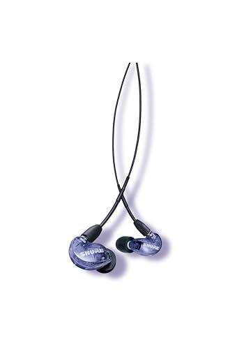 Shure SE215 Special Edition PRO Wired Earbuds - Professional Sound Isolating Earphones, Clear Sound & Deep Bass, Single Dynamic MicroDriver, Great for Music, Gaming, & Calls - Purple