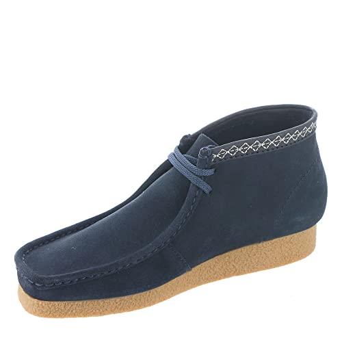 Clarks Men's Shacre Boot Ankle, Navy Suede, 9.5