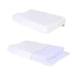 SUQ I OME Slim Sleeper-Gel Thin Memory Foam Pillow for Sleeping,Adjustable Low Contour & Cervical Profile,for Neck Pain, Stomacher Sleeper (23.6x13.7x2.4/3.54 inch Gel, Soft)