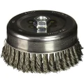 Bosch WB511 6-Inch Knotted Carbon Steel Cup Brush, 5/8-Inch x 11 Thread Arbor