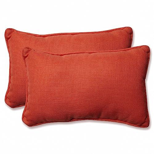 Pillow Perfect Outdoor/Indoor Rave Coral Rectangular Throw Pillow (Set of 2)