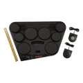 Yamaha DD-75 Digital Drums - Portable E-Drums with 8 Touch-Responsive Drum Pads, Drum Kit with Volume Control and Headphones, in Black