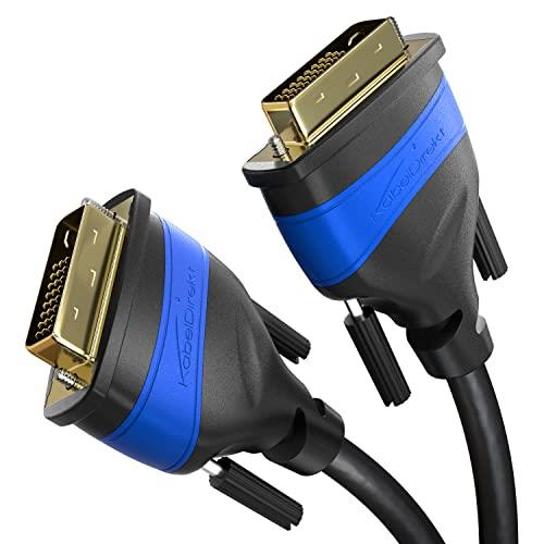 KabelDirekt – 1.5m Dual-Link DVI Cable (DVI-D 24+1, 1080p Full HD 3D) TOP Series