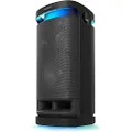 Sony SRS-XV900 X-Series Wireless Portable Bluetooth Karaoke Party Speaker with 25 Hour Battery, Built-in Handle and Wheels, Omnidirectional Sound and Lights, Black