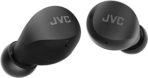 JVC Compact and Lightweight Gumy Mini True Wireless Earbuds Headphones, Long Battery Life (up to 23 Hours), Sound with Neodymium Magnet Driver, Water Resistance (IPX4) - HA-Z66T-B (Black)