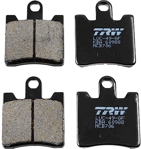 TRW MCB706 Brake Pad Set compatible with TRIUMPH MOTORCYCLES TROPHY SE ABS 2013 Front Axle and other motorcycles