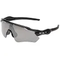 Oakley Men's Oo9208 Radar Ev Path Rectangular Sunglasses, Matte Black/Prizm Black Polarized, 38 mm